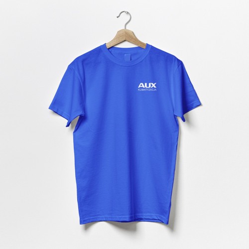 T-shirt logo AUX kolor niebieski | 60★