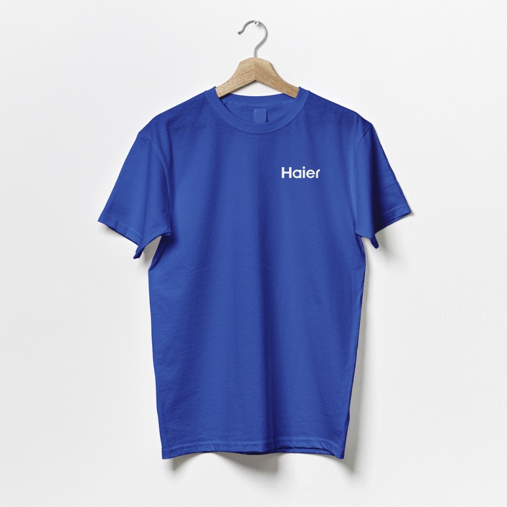 Haier logo t-shirt blue color| 60★