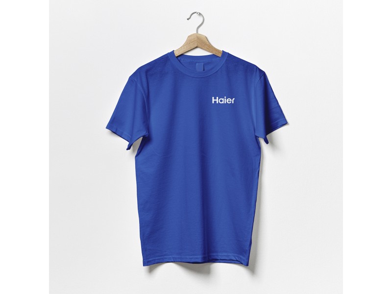 T-shirt logo Haier kolor niebieski| 60★