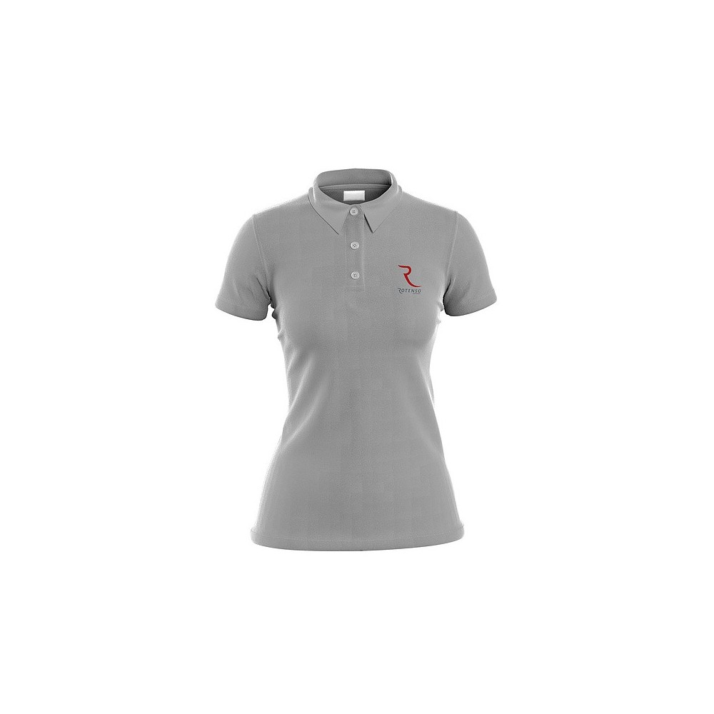Women's logo polo shirt ROTENSO color grey | 80★
