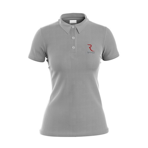 Damska koszulka polo logo ROTENSO kolor szary | 80★