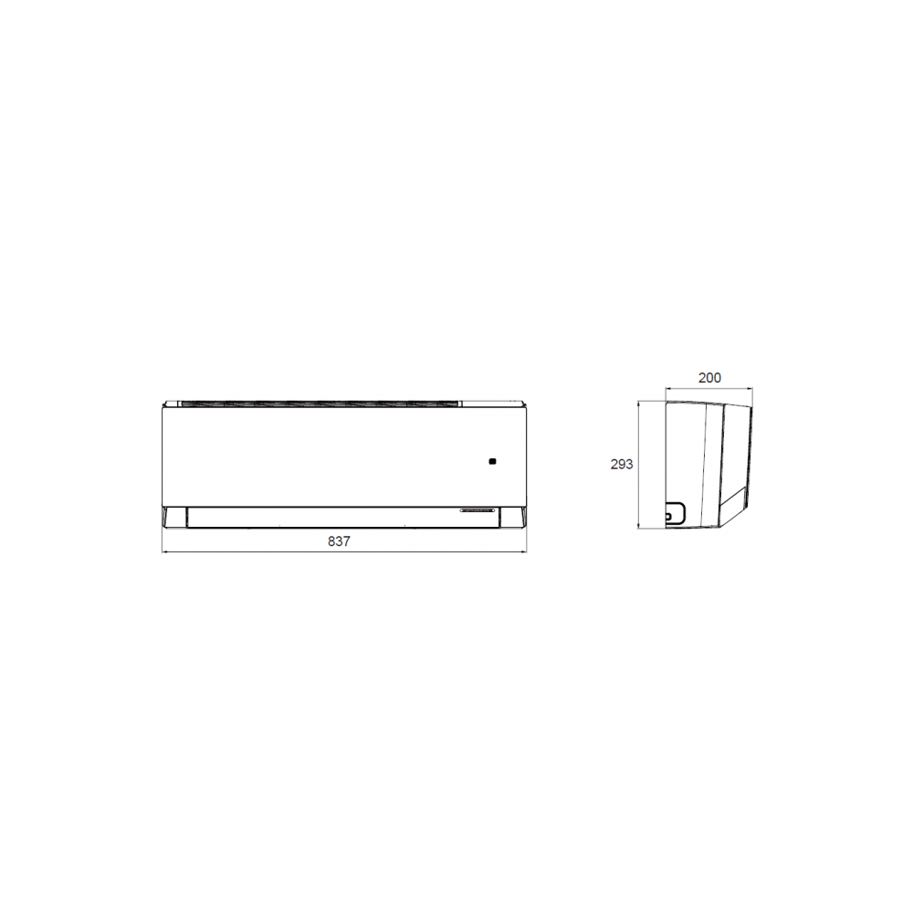 Sinclair Marvin white 2.7kW SIH-09BIM(W)+SOH-09BIM air conditioner