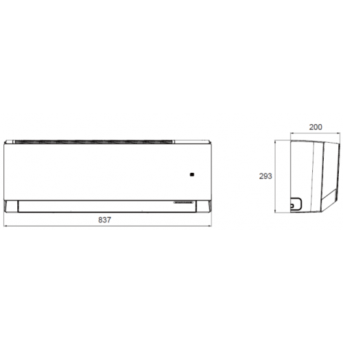 Sinclair Marvin bílá 2,7 kW SIH-09BIM(W)+SOH-09BIM klimatizace