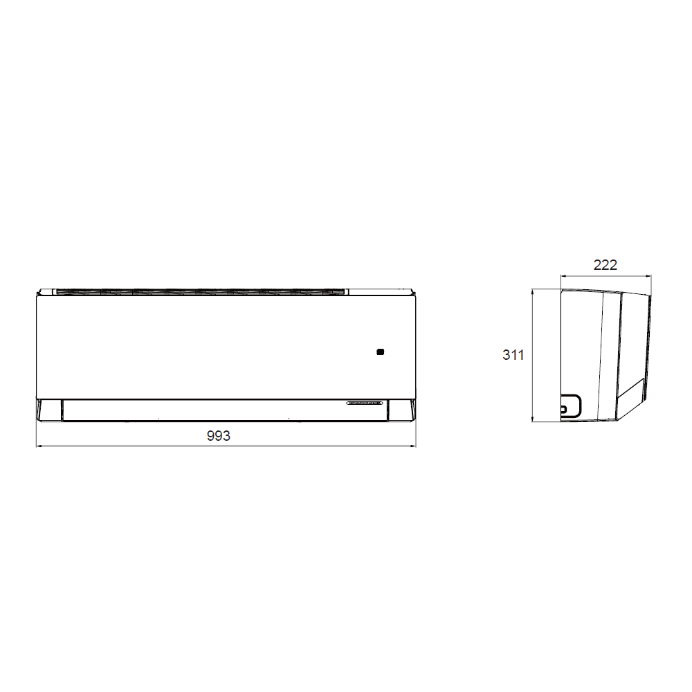 Sinclair air conditioner Sinclair Marvin dark 2.7kW | 🛠 installation 📦 wholesale