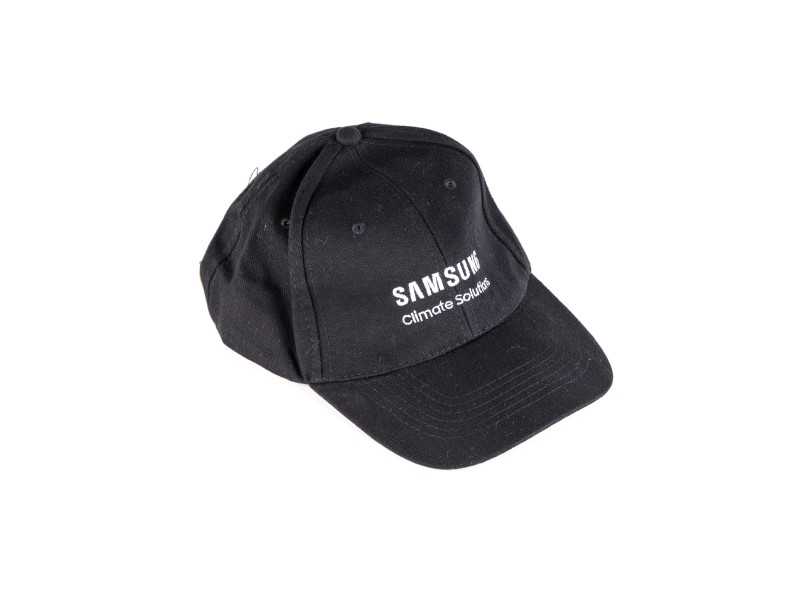 Czapka z daszkiem logo Samsung kolor czarny