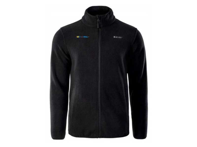 Bluza polarowa Hi-TEC logo shopklima.pl kolor czarny | 155★