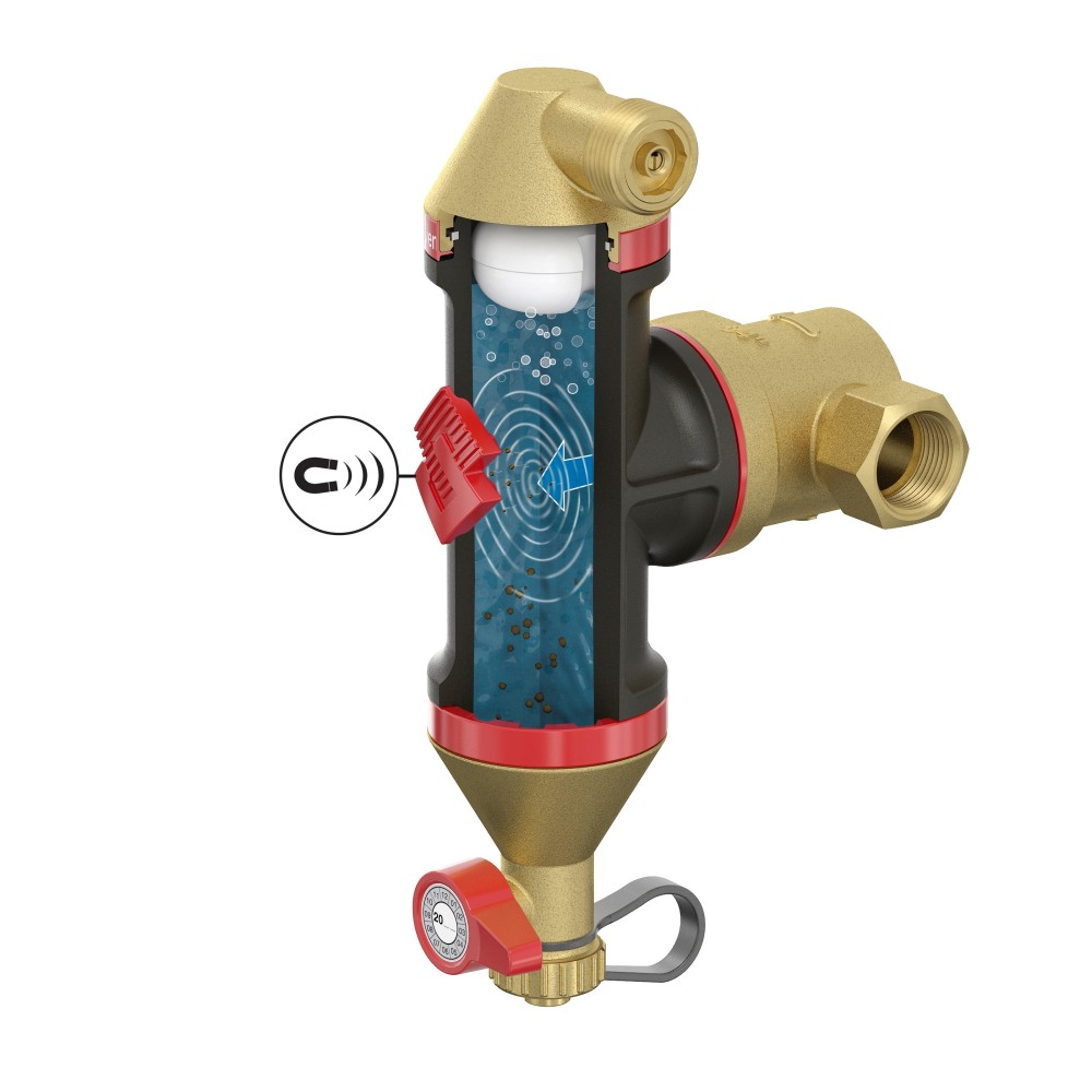 Flamcovent Clean Smart 3v1 filtr, čistička, ventilační otvor 1 1/4'' (5/4'')