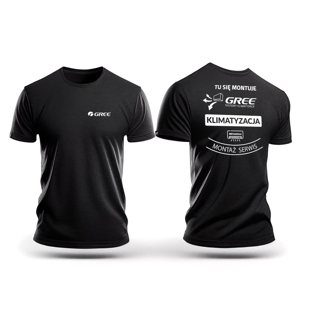 T-shirt tył logo Gree Czarny | 60★