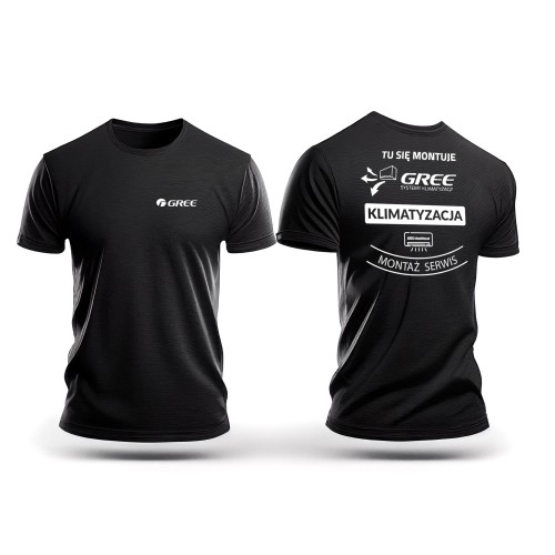 T-shirt tył logo Gree Czarny | 60★