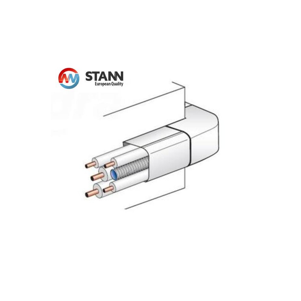 External corner of trough 80x60mm 0806AES STANN