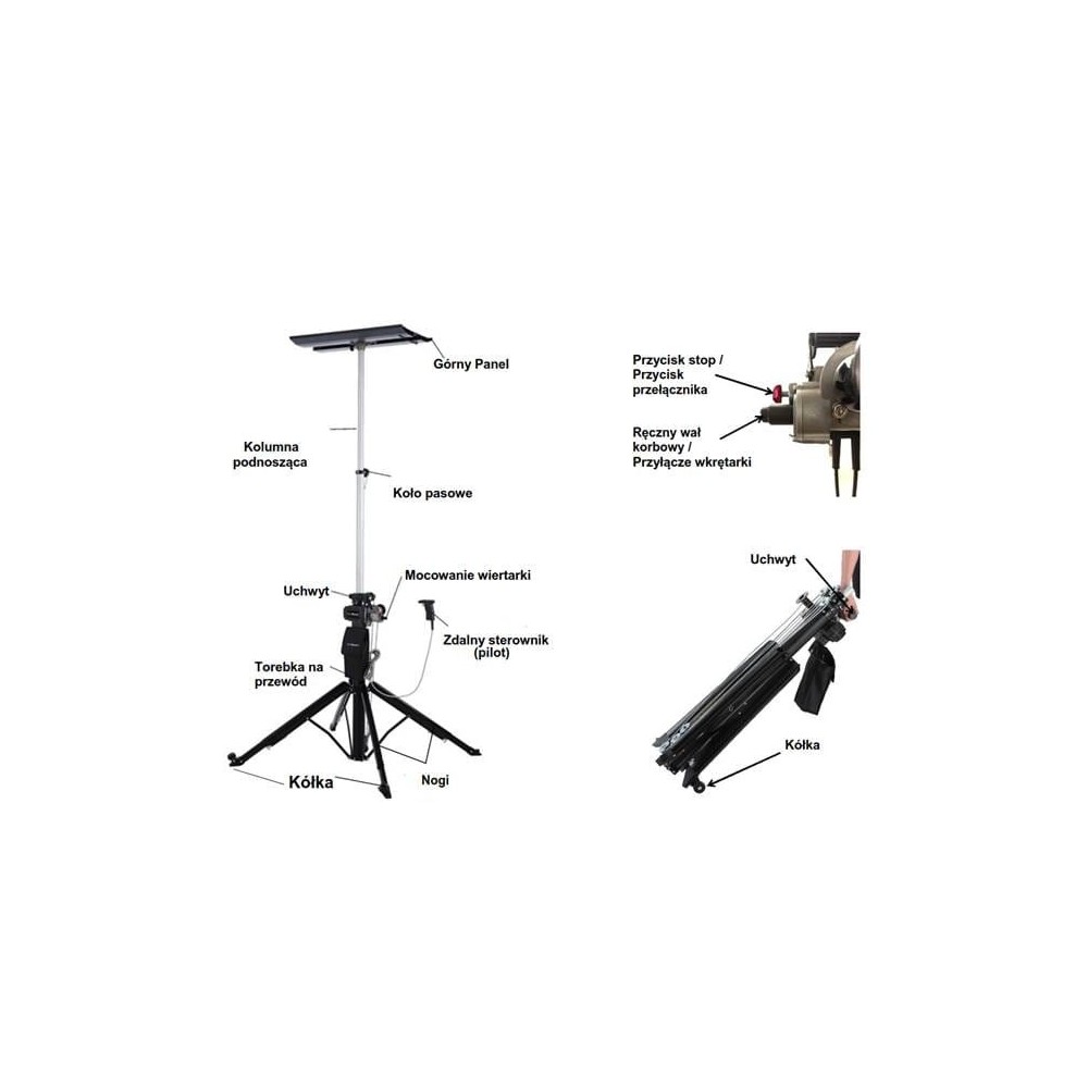 PL-430 cargo lift with remote control, for Black Diamond screwdriver