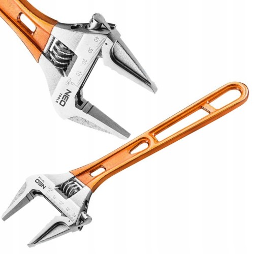 NEO TOOLS 256 mm adjustable wrench, range 0-43 mm
