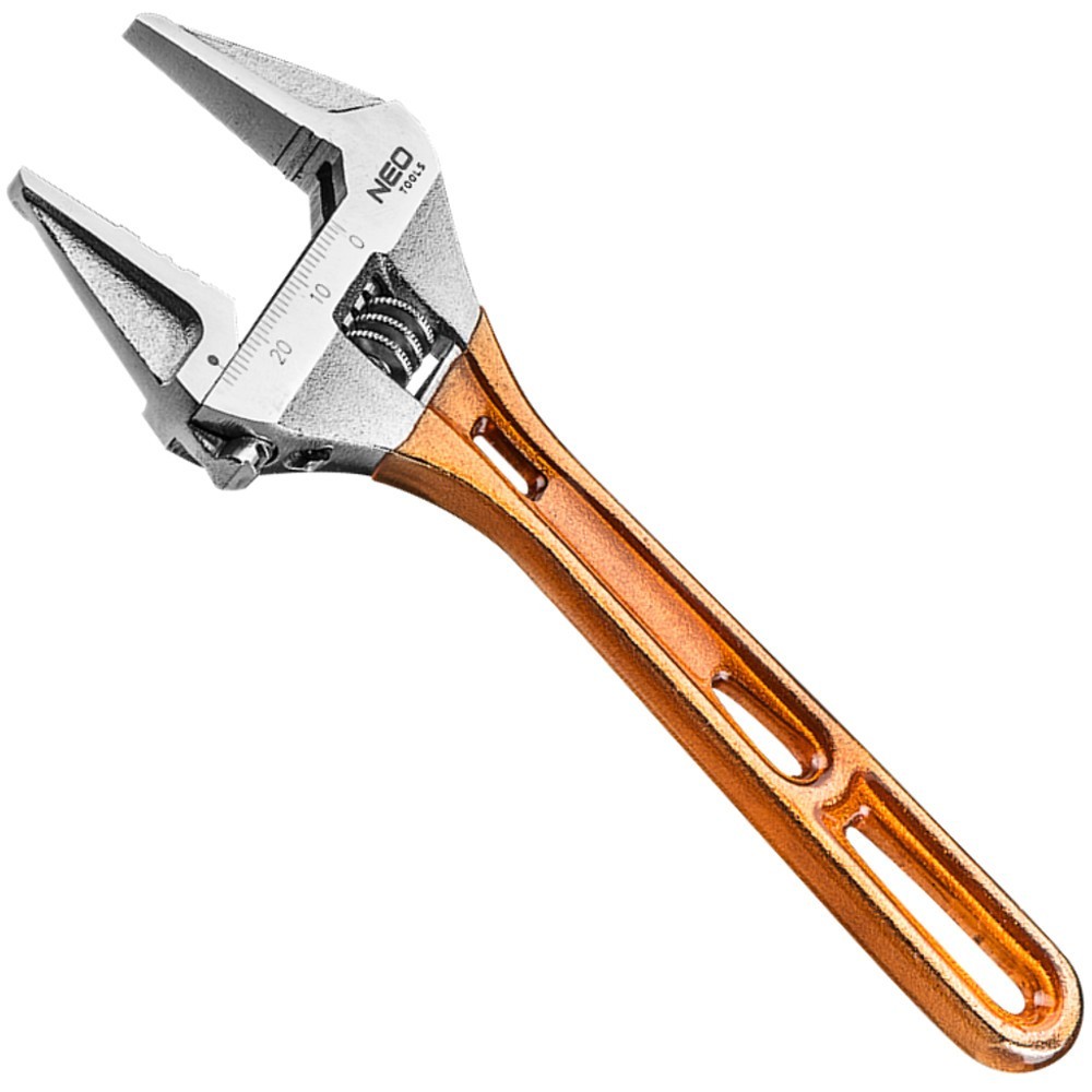 NEO TOOLS 256 mm adjustable wrench, range 0-43 mm