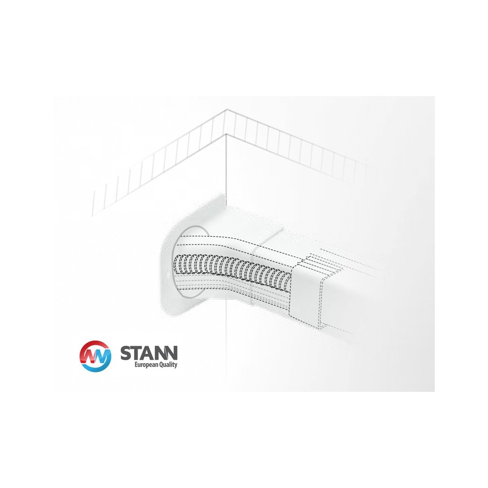 Trough corner rosette 80x60mm 0816RMS STANN