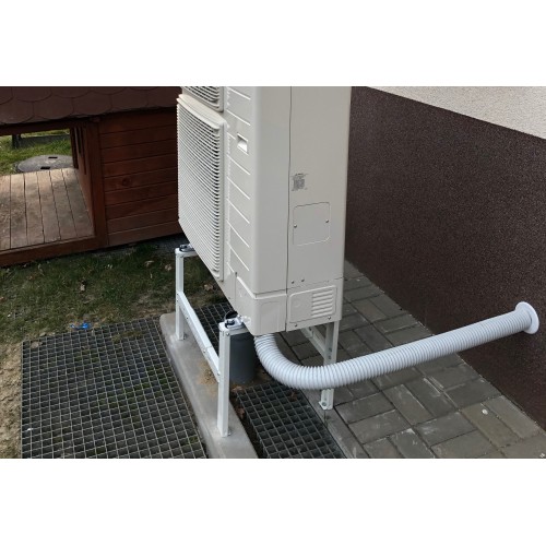 Elastyczna, szara rura odporna UV do osłony instalacji
