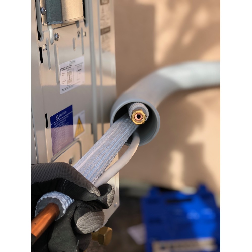 Reinforced flexible pipe, black STANN fi 50 for covering installations