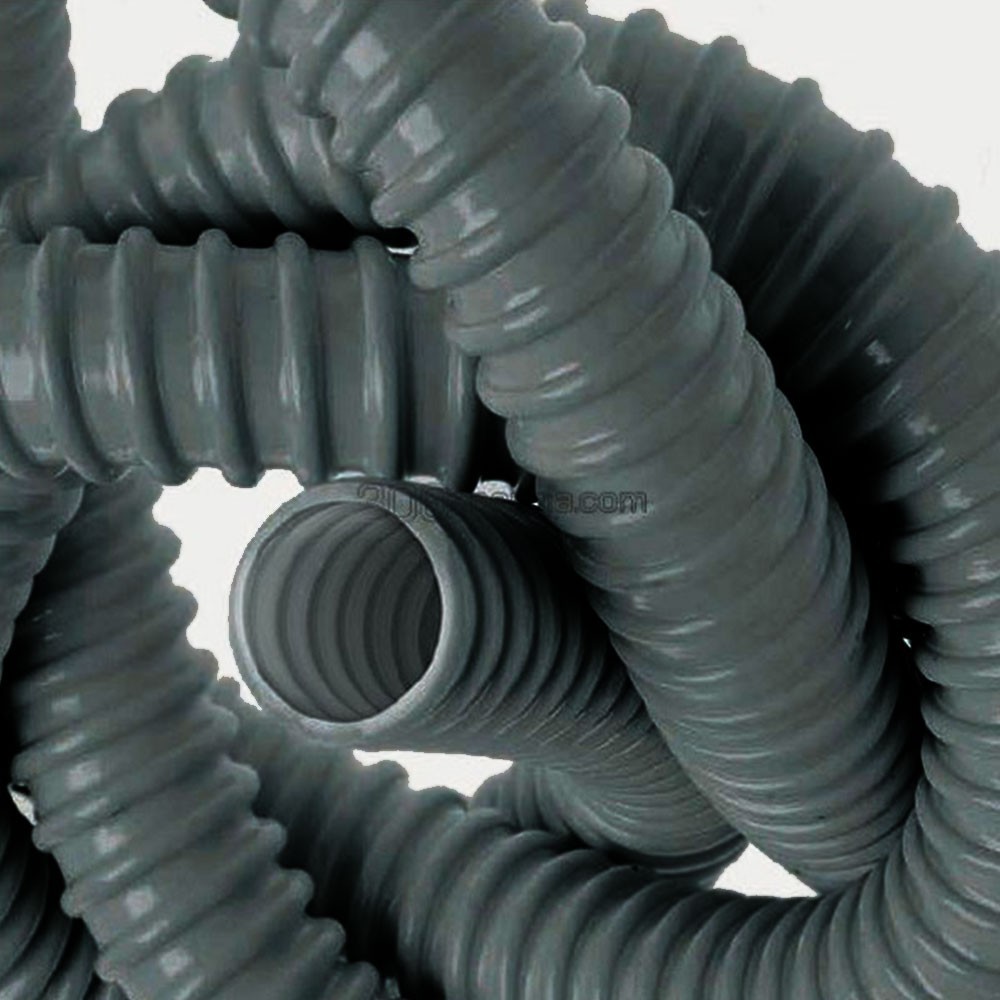 Reinforced flexible pipe, black STANN fi 50 for covering installations