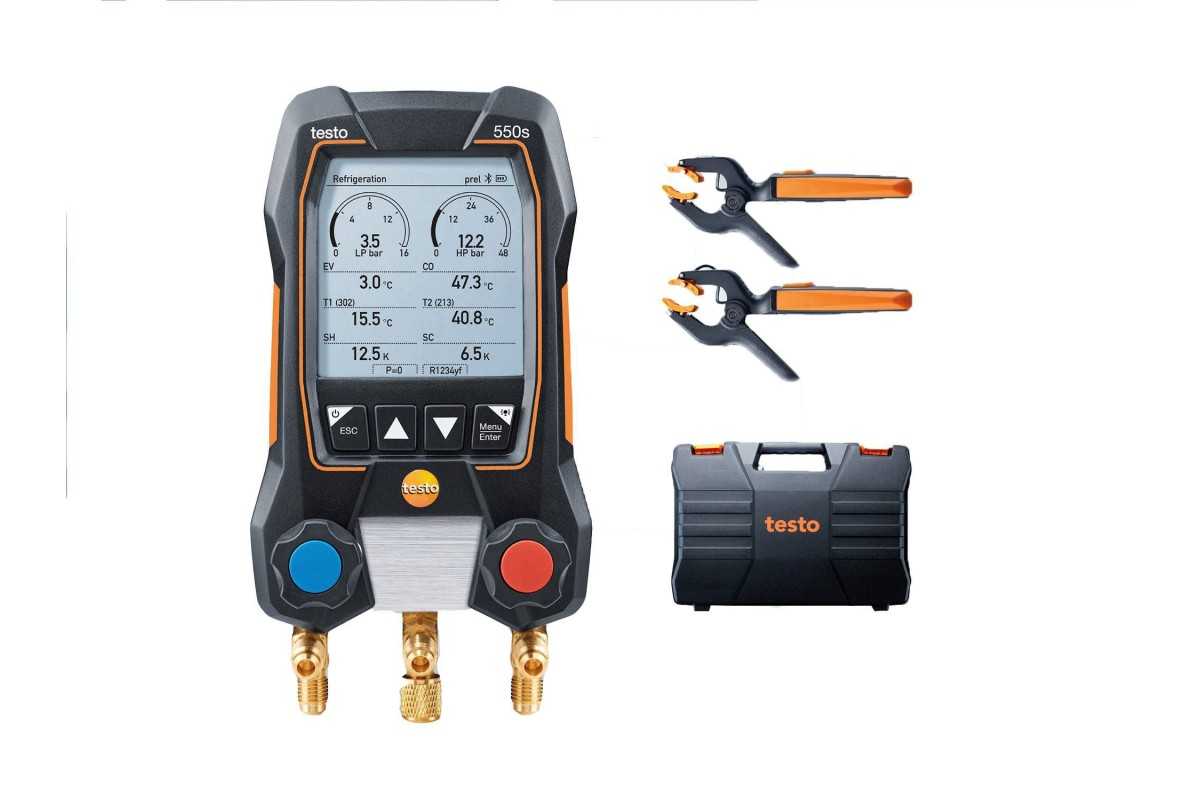 copy of Testo 550S - elektroniczna oprawa zaworowa, manometry