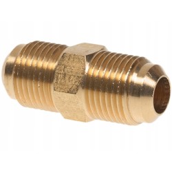 Straight brass coupler, twist coupler, 3/8'' (10mm) connector