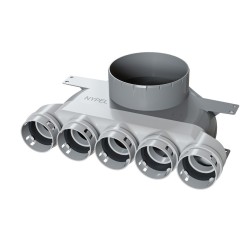 Expansion box for recuperation PP PE-FLEX fi 50mm, 5x50 2