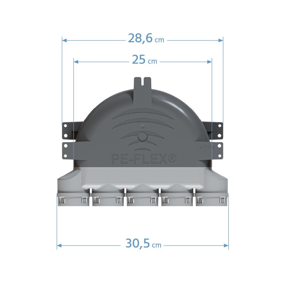 Expansion box for recuperation PP PE-FLEX fi 50mm, 5x50