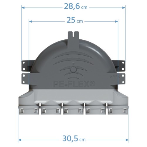 Expansion box for recuperation PP PE-FLEX fi 50mm, 5x50