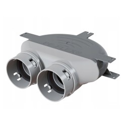 Expansion box for recuperation PP PE-FLEX fi 75mm, 2x75
