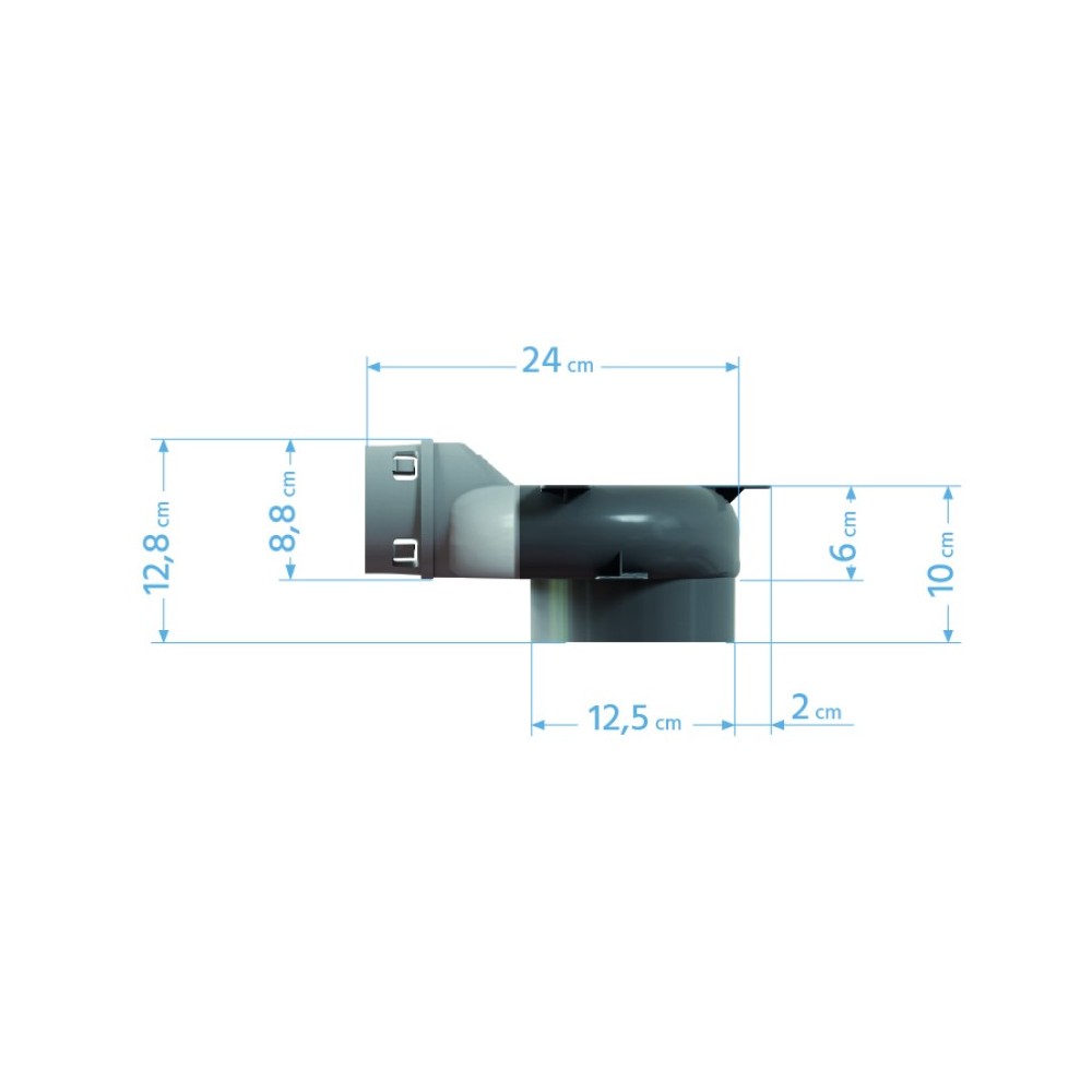 Rekuperační box PP PE-FLEX fi 75mm, 2x75