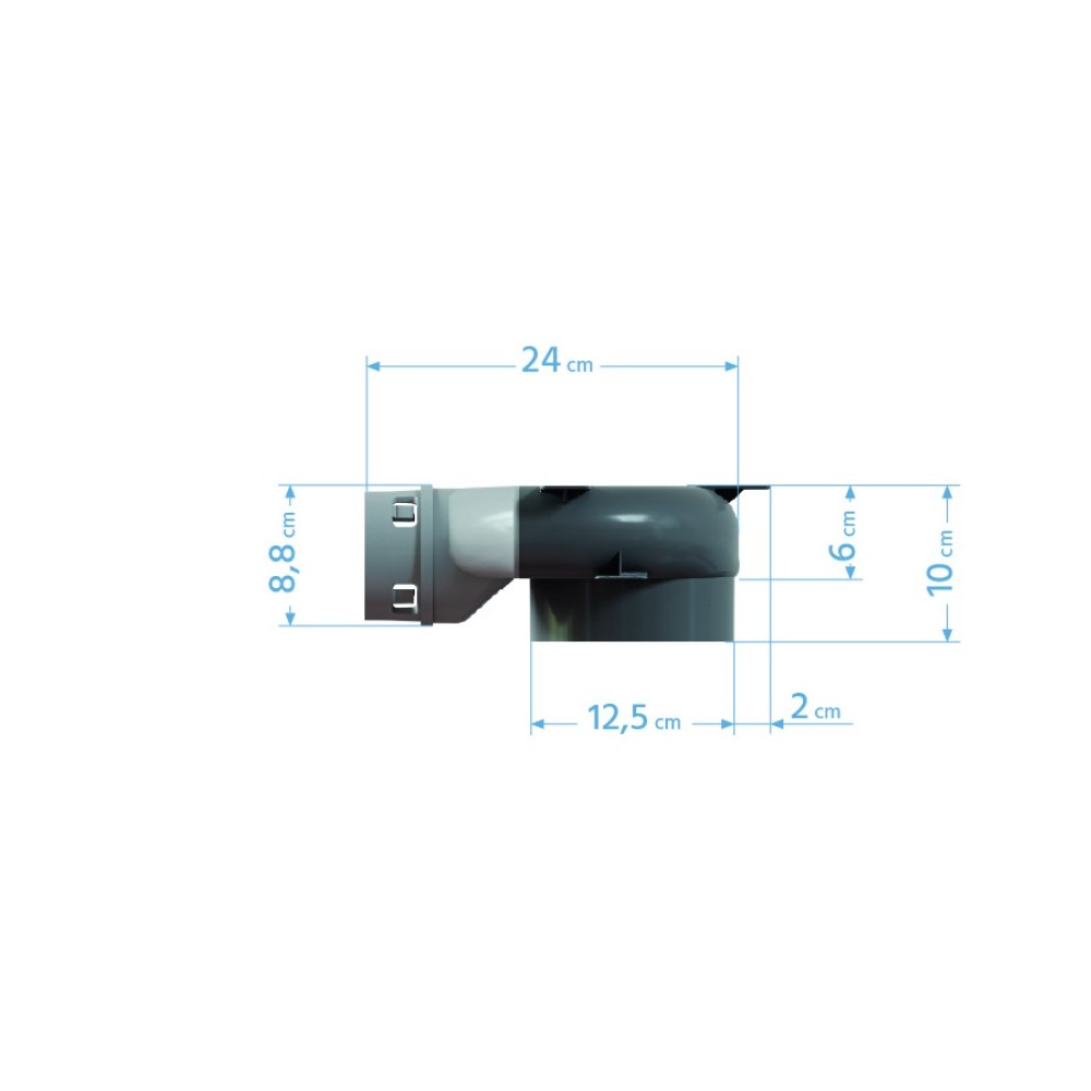 Skrzynka rozprężna do rekuperacji PP PE-FLEX fi 75mm, 2x75