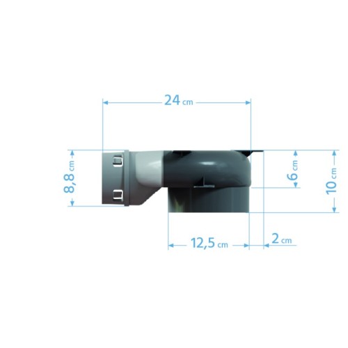 Rekuperační box PP PE-FLEX fi 75mm, 2x75