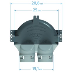 Skrzynka rozprężna do rekuperacji PP PE-FLEX fi 75mm, 2x75 2