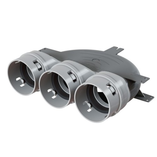 Skrzynka rozprężna do rekuperacji PP PE-FLEX fi 75mm, 3x75