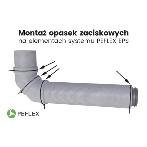 Vsuvka s těsněním PE-FLEX pro trubky EPS fi 200