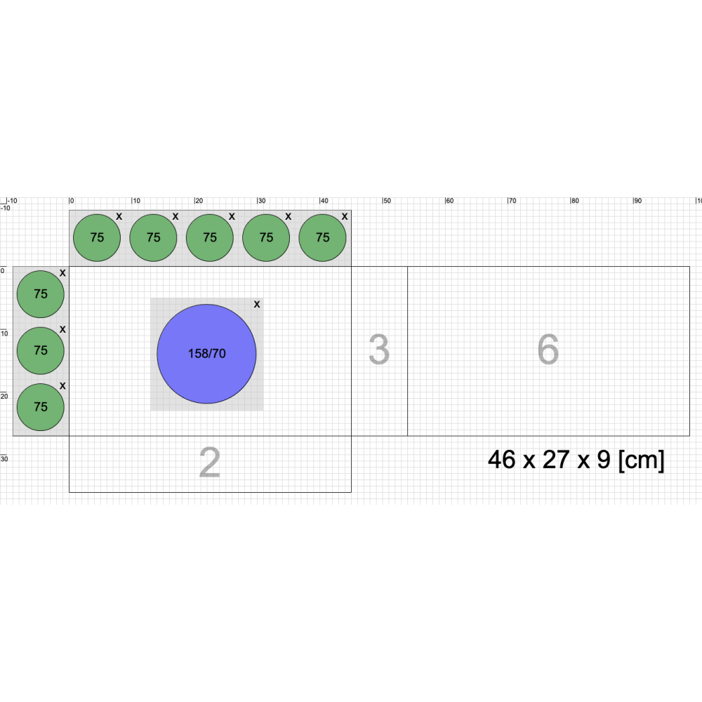 Rozváděč pro rekuperační systém PE-FLEX 8x75/160