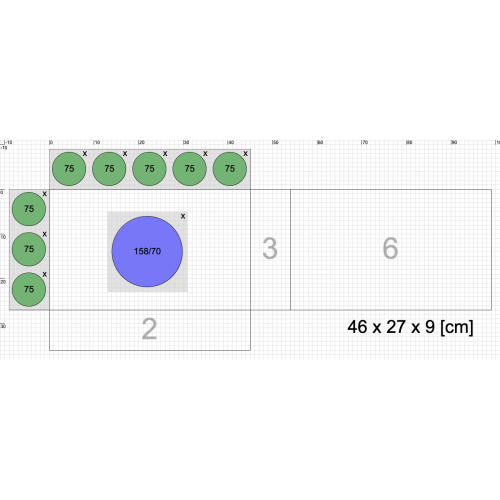 Rozváděč pro rekuperační systém PE-FLEX 8x75/160