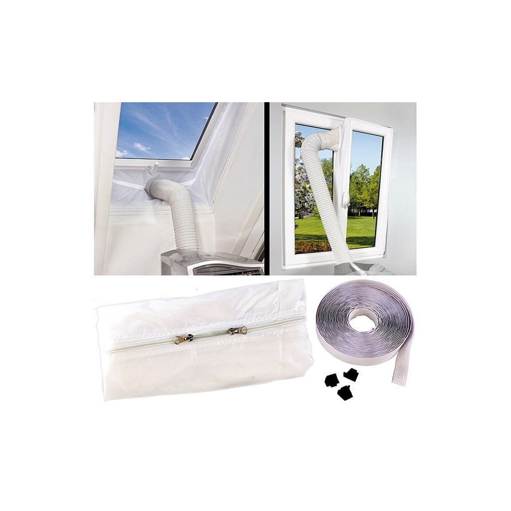 Window seal for portable air conditioner