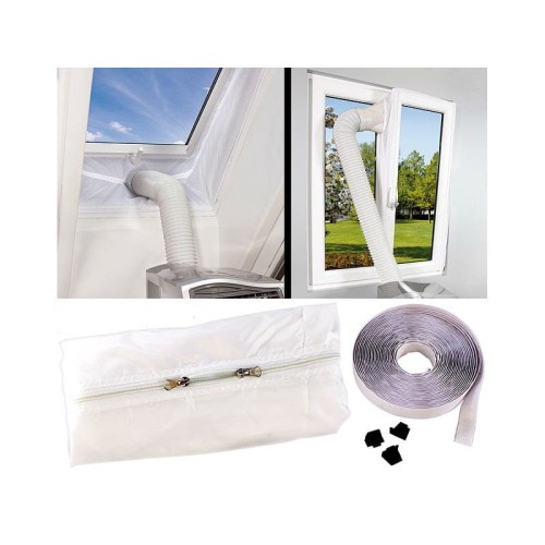 Window seal for portable air conditioner