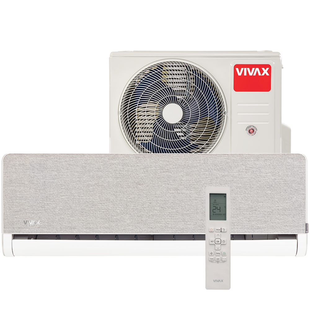Klimatizační jednotka VIVAX H+ Design Silver ACP-18CH50AEHI+/S 5,3 kW