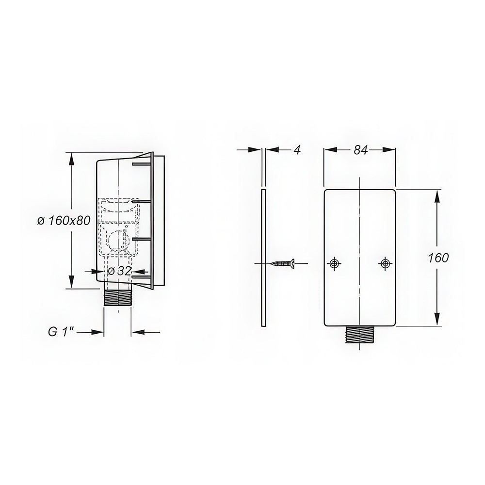 Bonomini concealed condensate trap with ball and multi-reduction Copernico