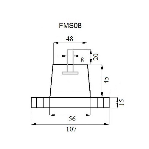 IVENSIS FMS08 anti-vibration base - 4 pcs