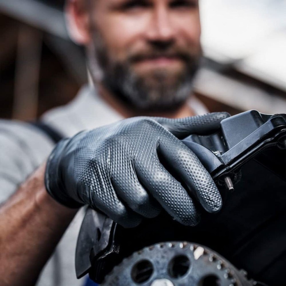 Rękawice robocze nitrylowe, bardzo mocne - GO GRIP (50szt)