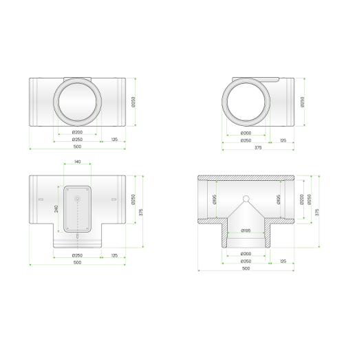 copy of EPS PE-FLEX socket coupling for pipe fi 200