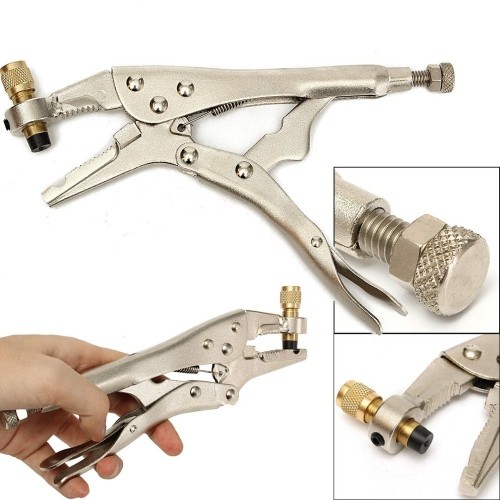 Evacuation pliers with service valve CH-308