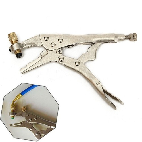 Evacuation pliers with service valve CH-308