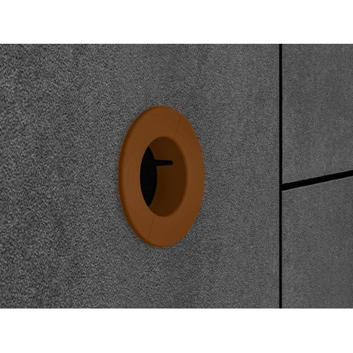 Brown escutcheon BRSPlast, hole cover 60 mm