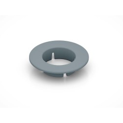 Grey escutcheon BRSPlast, hole cover 60 mm