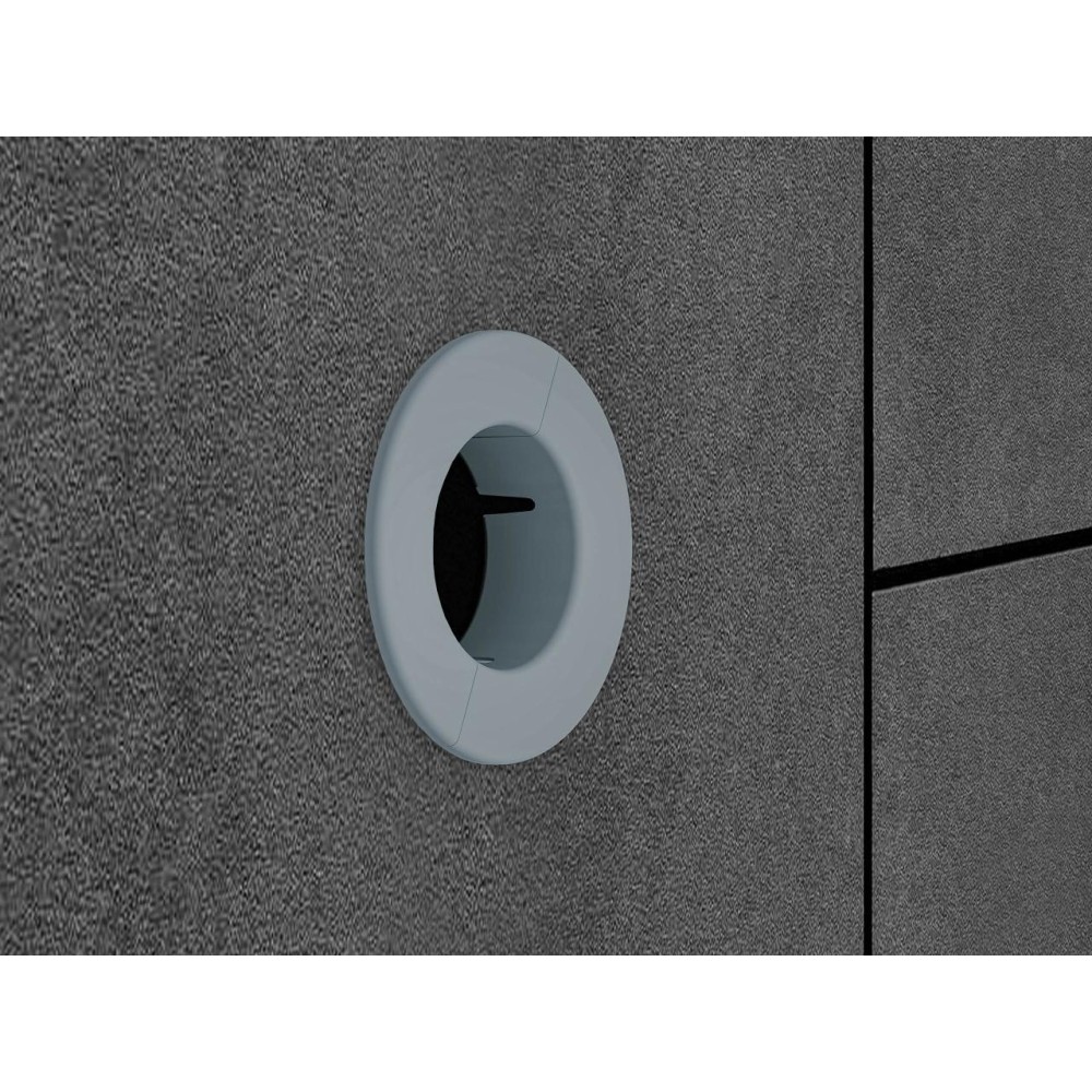 Grey escutcheon BRSPlast, hole cover 60 mm
