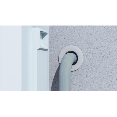 Grey escutcheon BRSPlast, hole cover 60 mm