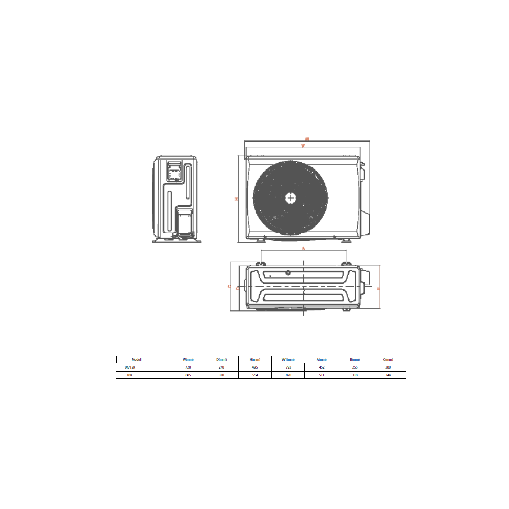 Klimatyzator Sinclair Sky3 2.7kW SIM09BS3+SOM09BS3
