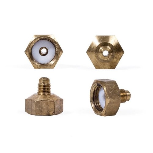 Reduction for R32 refrigerant cylinder with left-hand thread